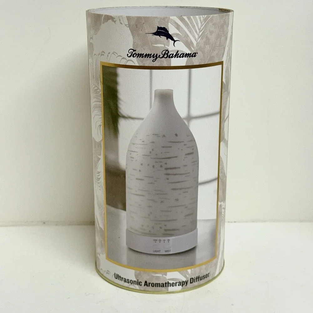 Tommy Bahama Ultrasonic Aromatherapy Diffuser Color Changing Light‎ Mist Tested